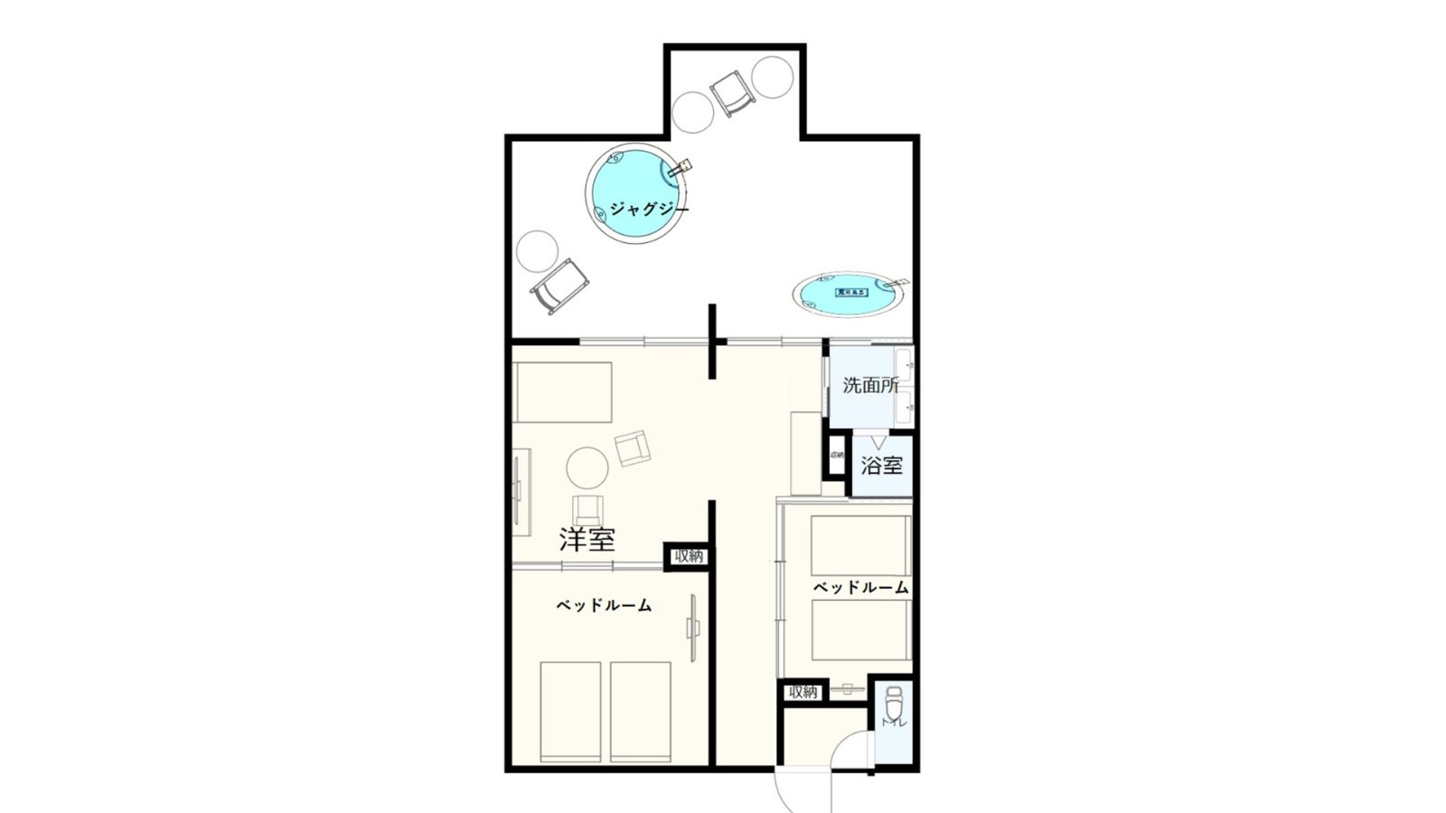 スイートジャグジー　間取り