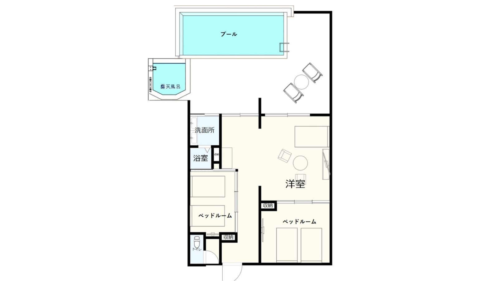 スイートプール　間取り