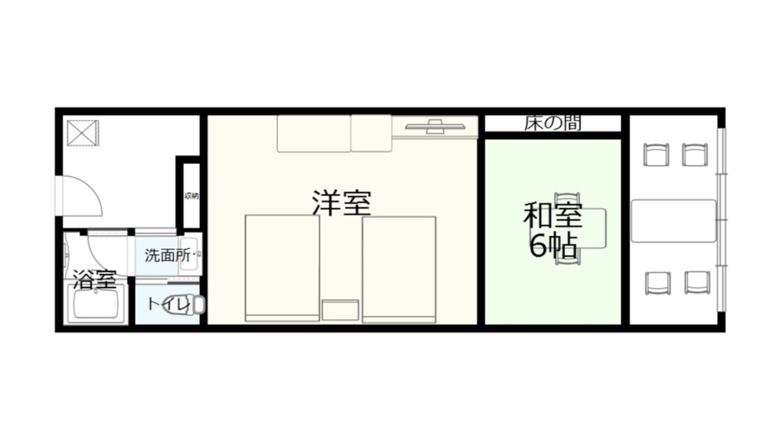 セミスイート　間取り