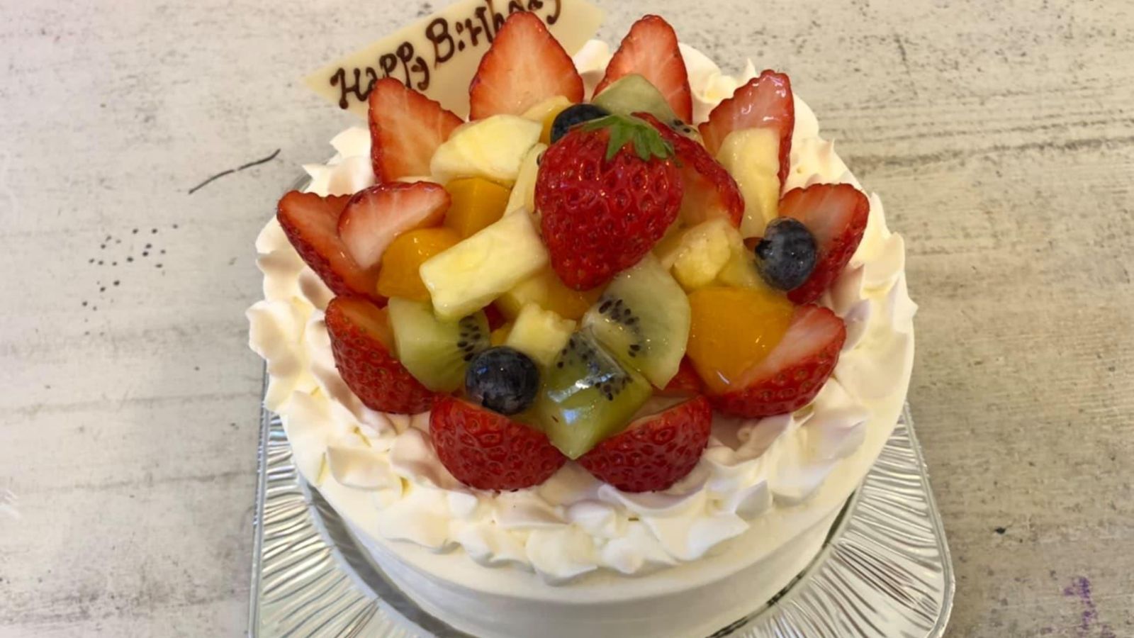 生クリームケーキ　※イメージ、別途有料、3日前要予約