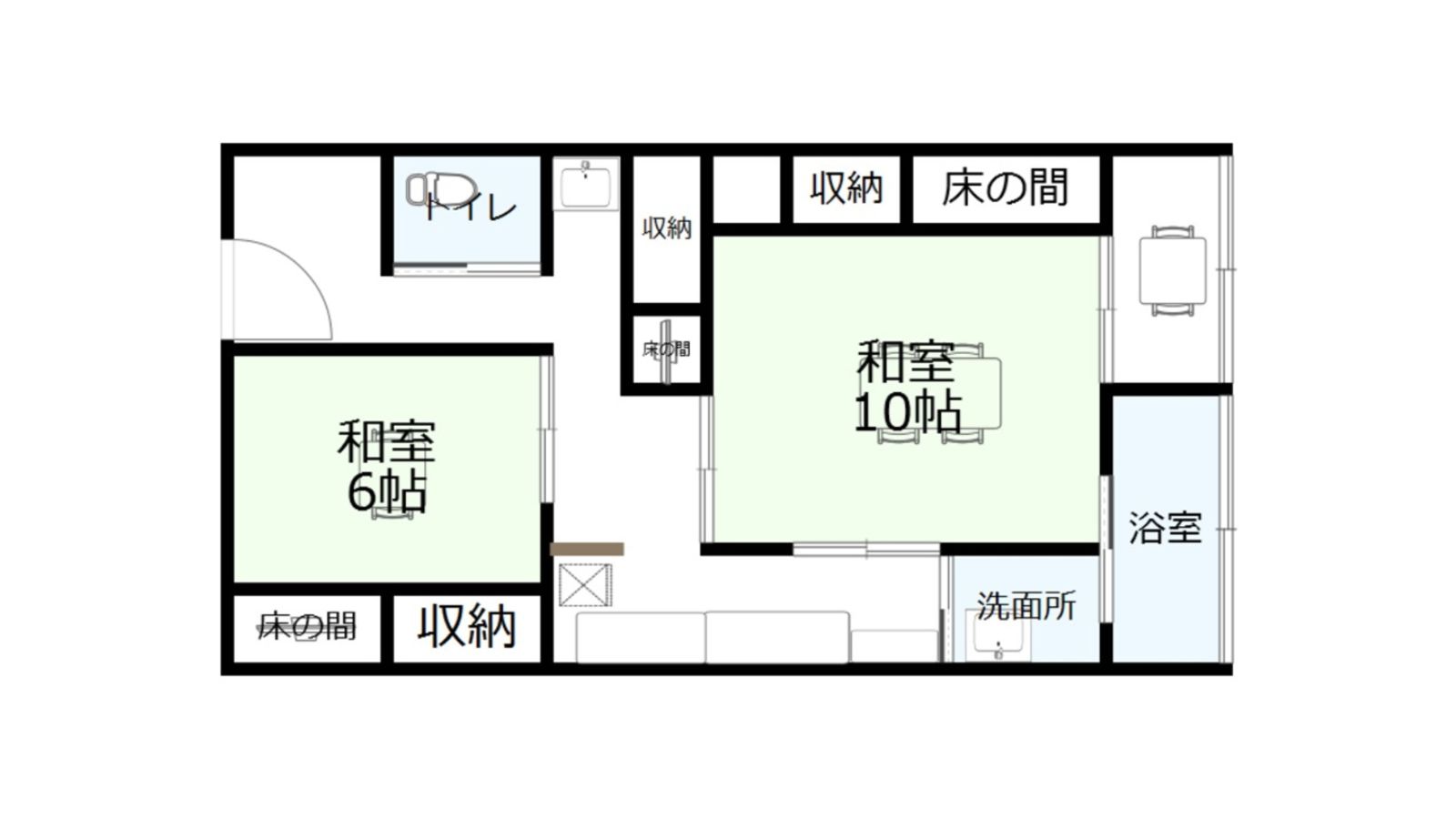 特別室　間取り一例