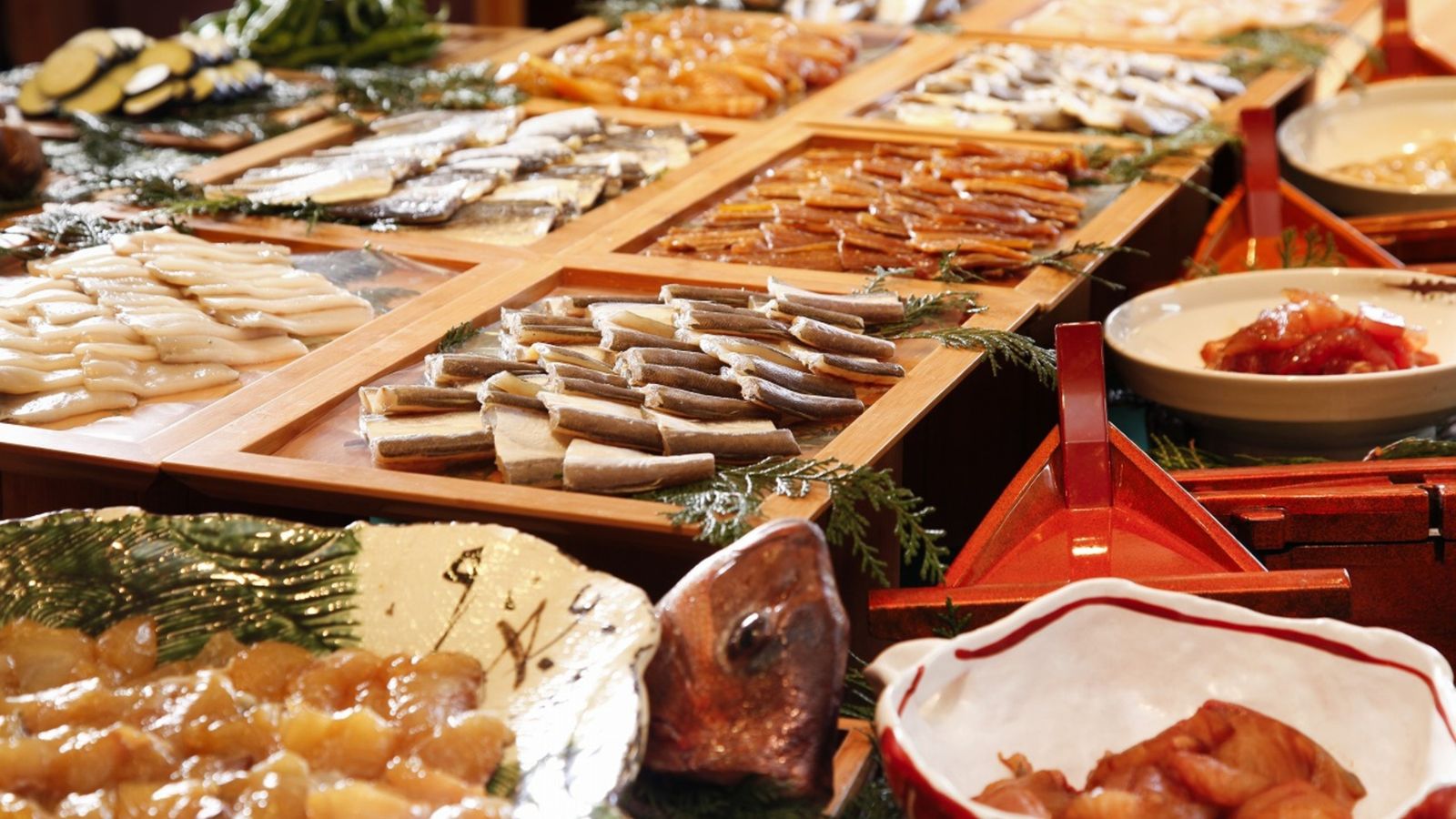 【朝食】干物バイキング　※イメージ