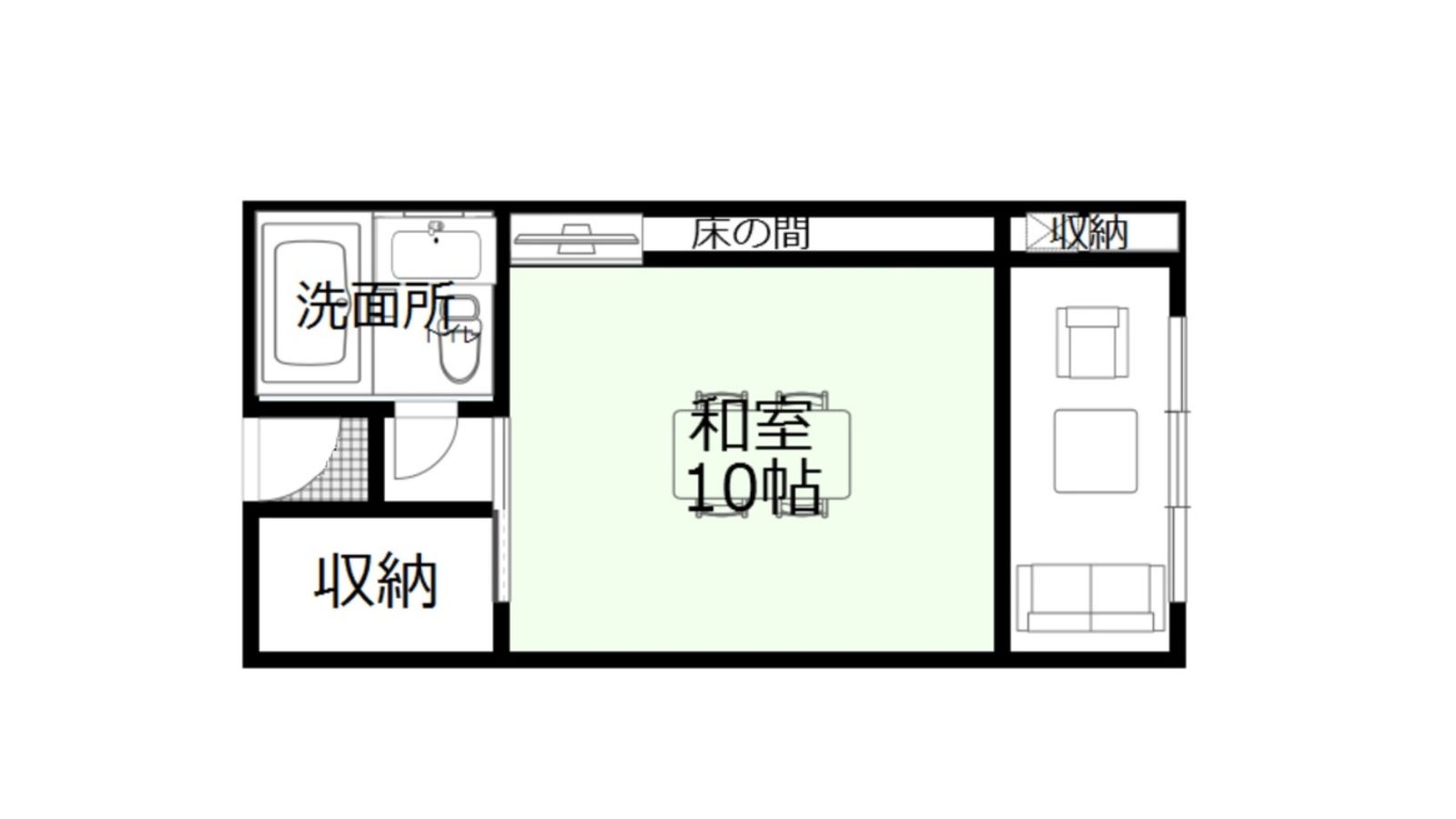 和室　間取り一例