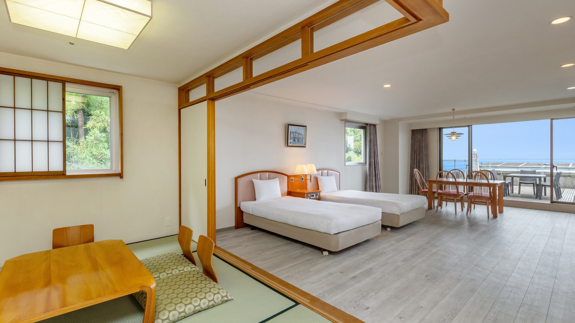 【高層階テラス付オーシャンビュー】デラックス和洋室