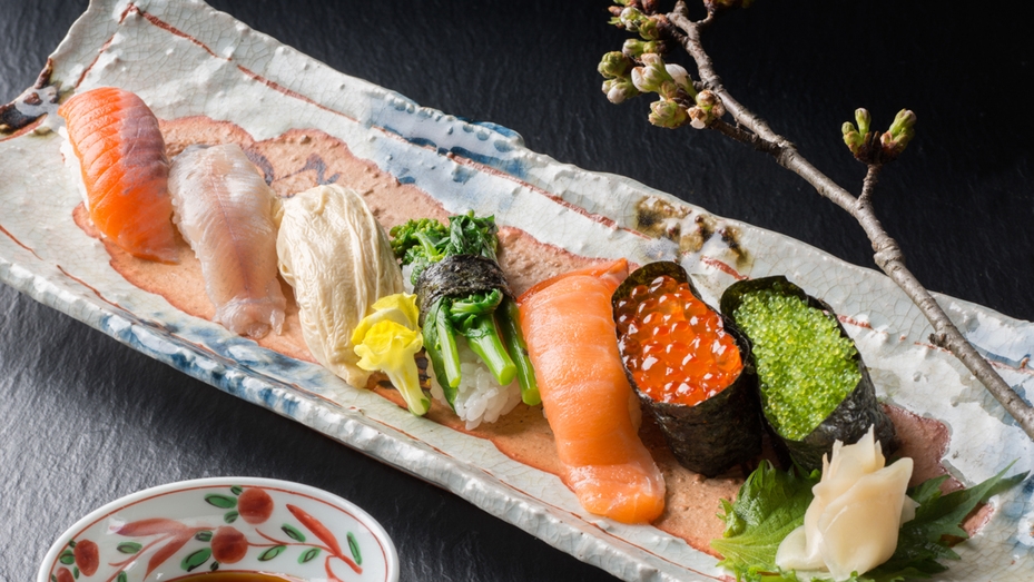 【鮮魚祭り-入門編-】お魚重視のお客様必見♪山川海の幸で彩る、料理長厳選の『握り寿司』