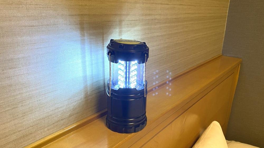 【非常時用ランタン】全室にご用意しております。