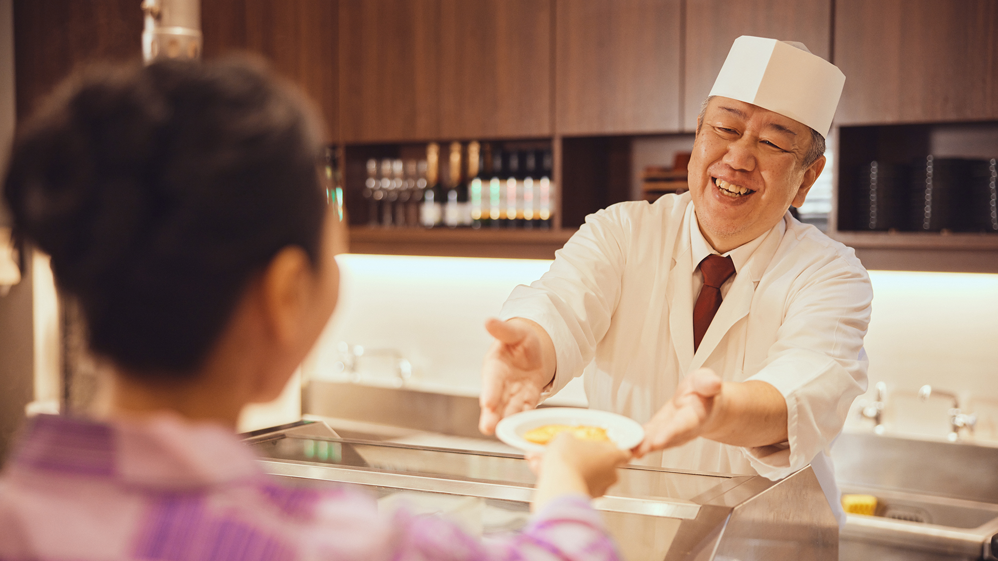 【ご朝食】ライブキッチンで出来立てのフレンチトーストをどうぞ
