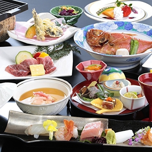 【贅沢グルメ：料理長おまかせ】茨城の旬！料理長が厳選した茨城の味覚（2食付）