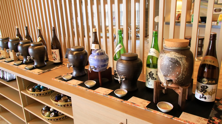 【まるまるゆとりろ】全国各地の日本酒をご用意（一例）