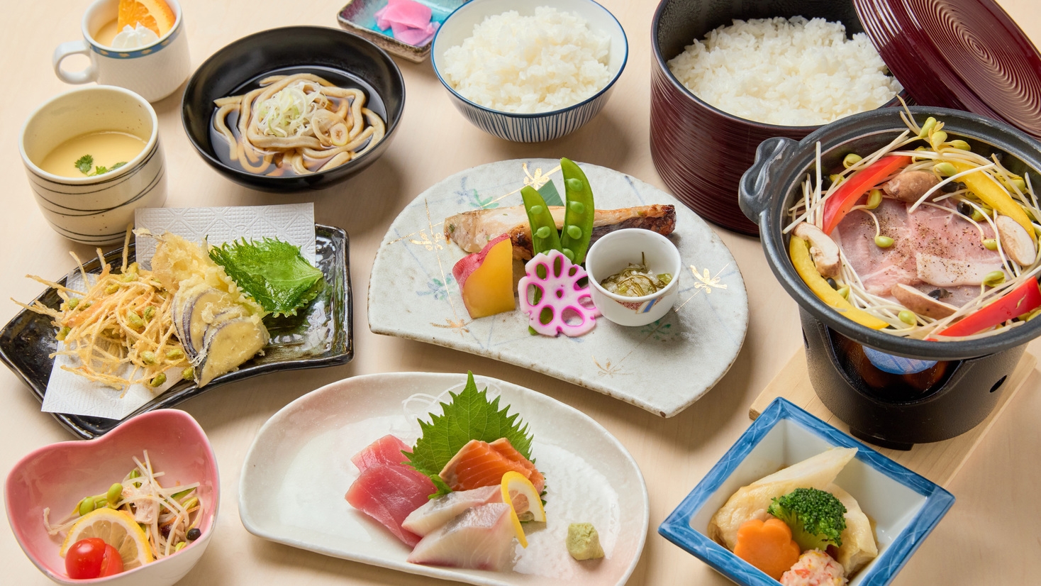 【基本／2食付】夕食は全11品の和食膳＆朝食もボリュームたっぷり和食膳のスタンダードプラン