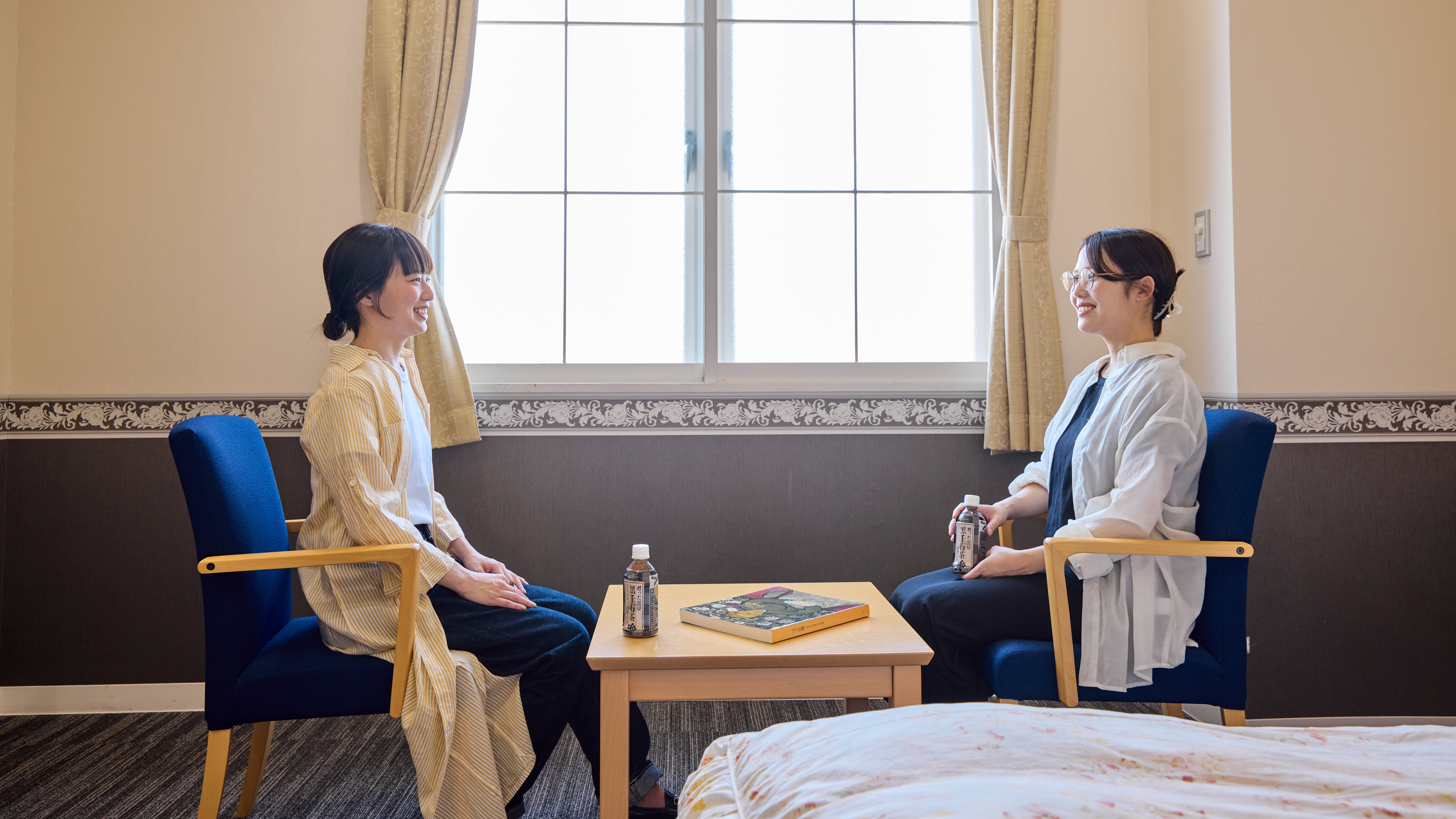 お茶をのみながらホッと一息
