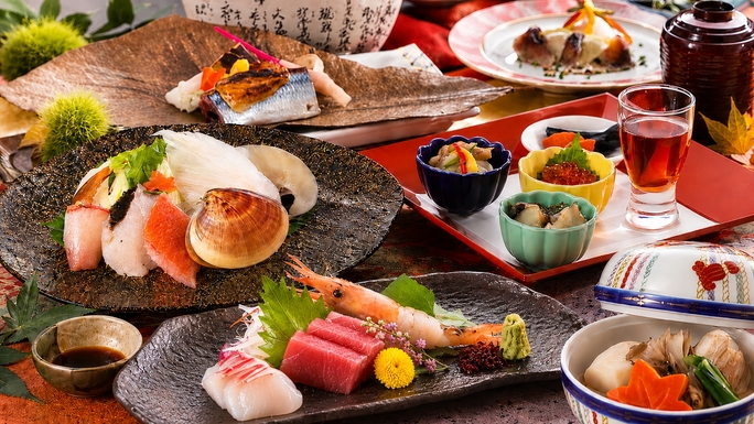 【前沢牛鉄板焼き×三陸産フカヒレ鍋】当館１番人気！岩手の山海の幸を堪能する美食会席《夕朝食付》
