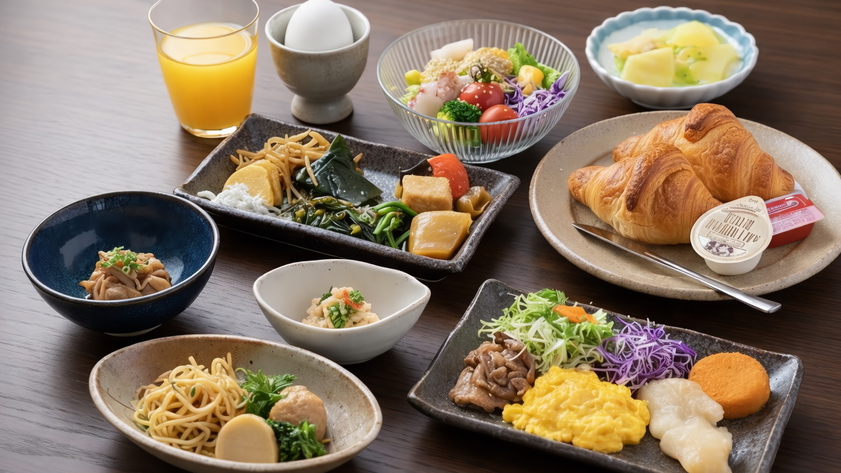 朝食ビュッフェ