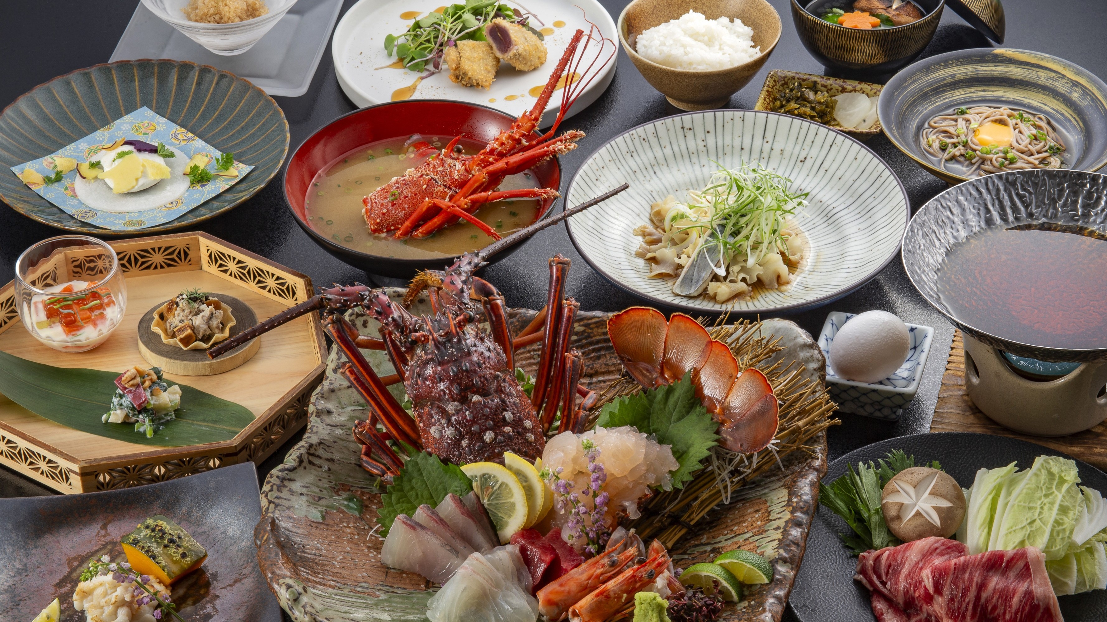 【期間限定】★伊勢えび祭2025★活き伊勢えびのお造りと贅沢フルコース会席