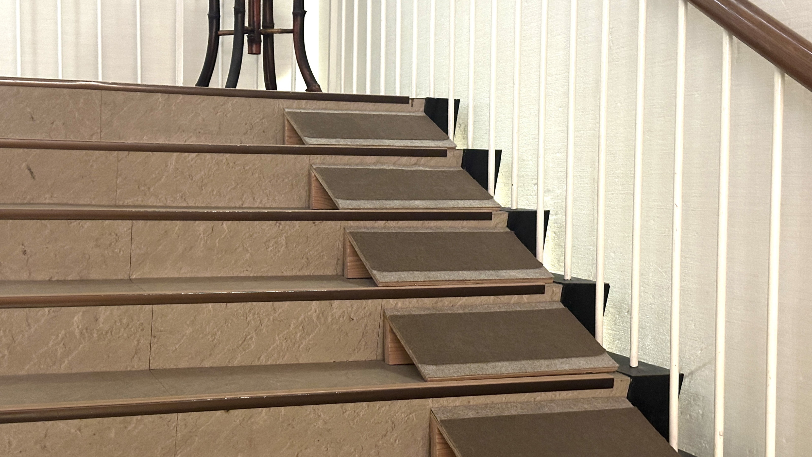 わんちゃんに配慮した階段となっております