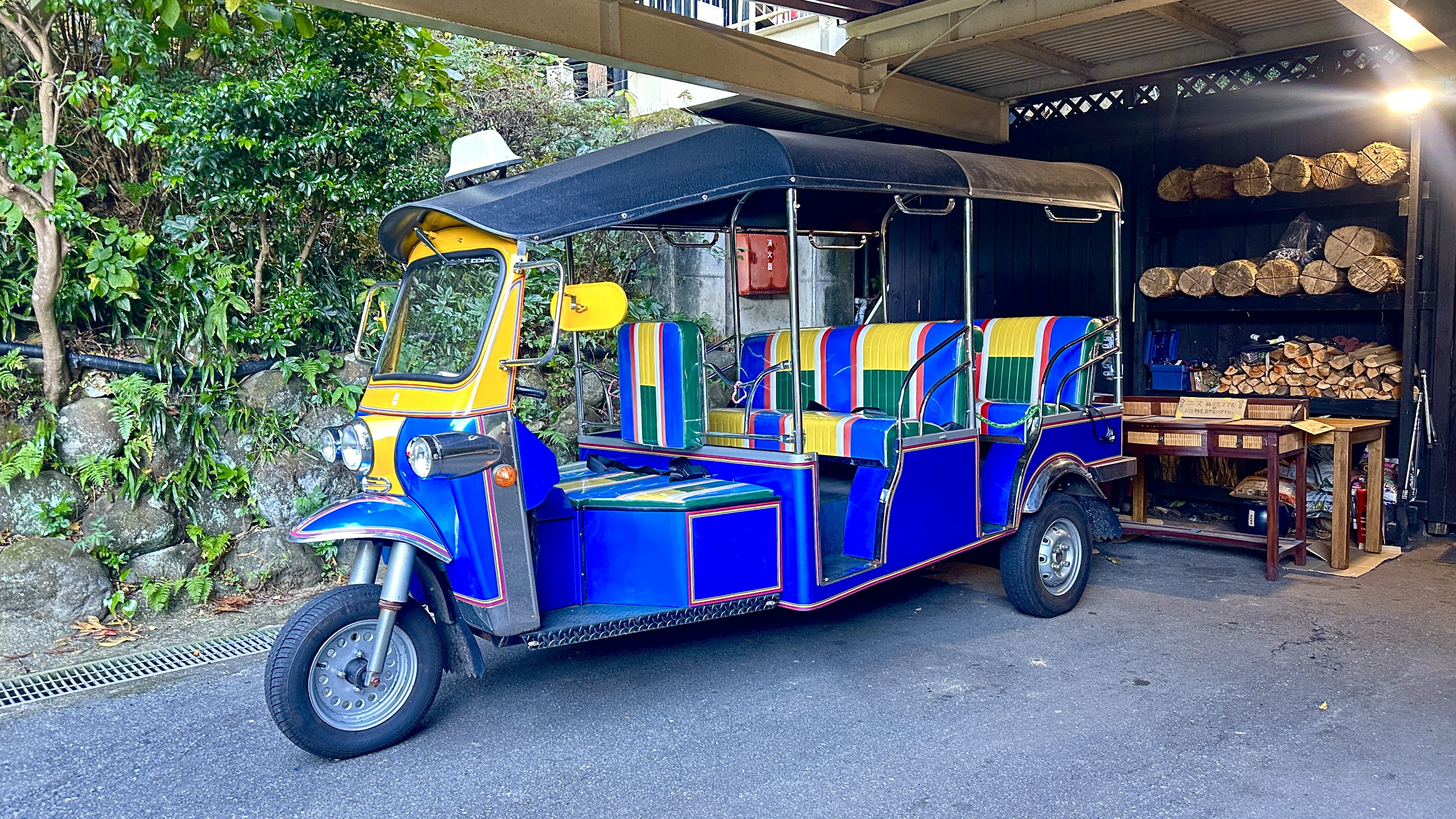 トゥクトゥクに乗って街をめぐるツアーもございます