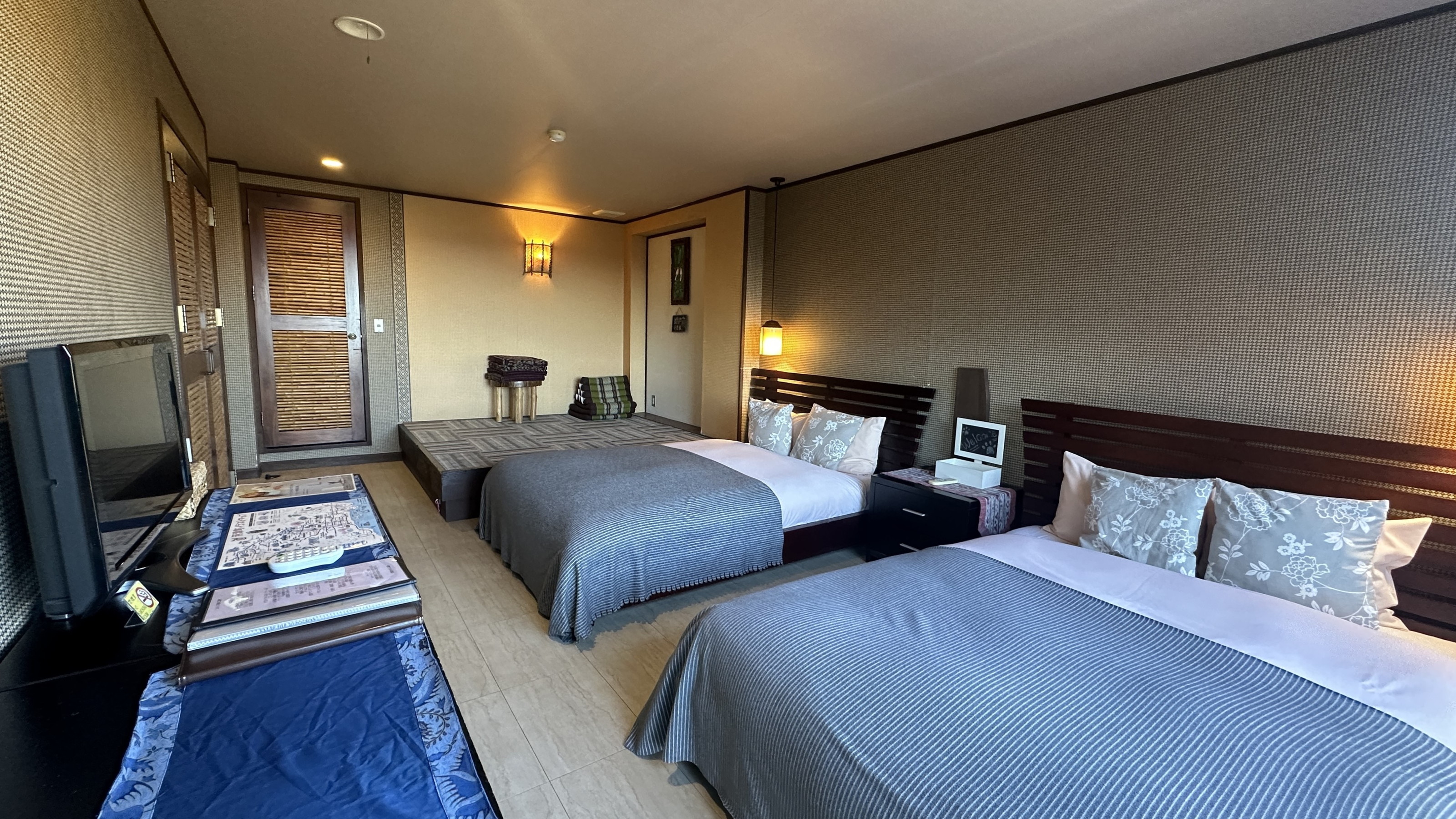 【トリプルルーム】本館和洋／40平米◆ベッド2台＋布団 ◆禁喫煙