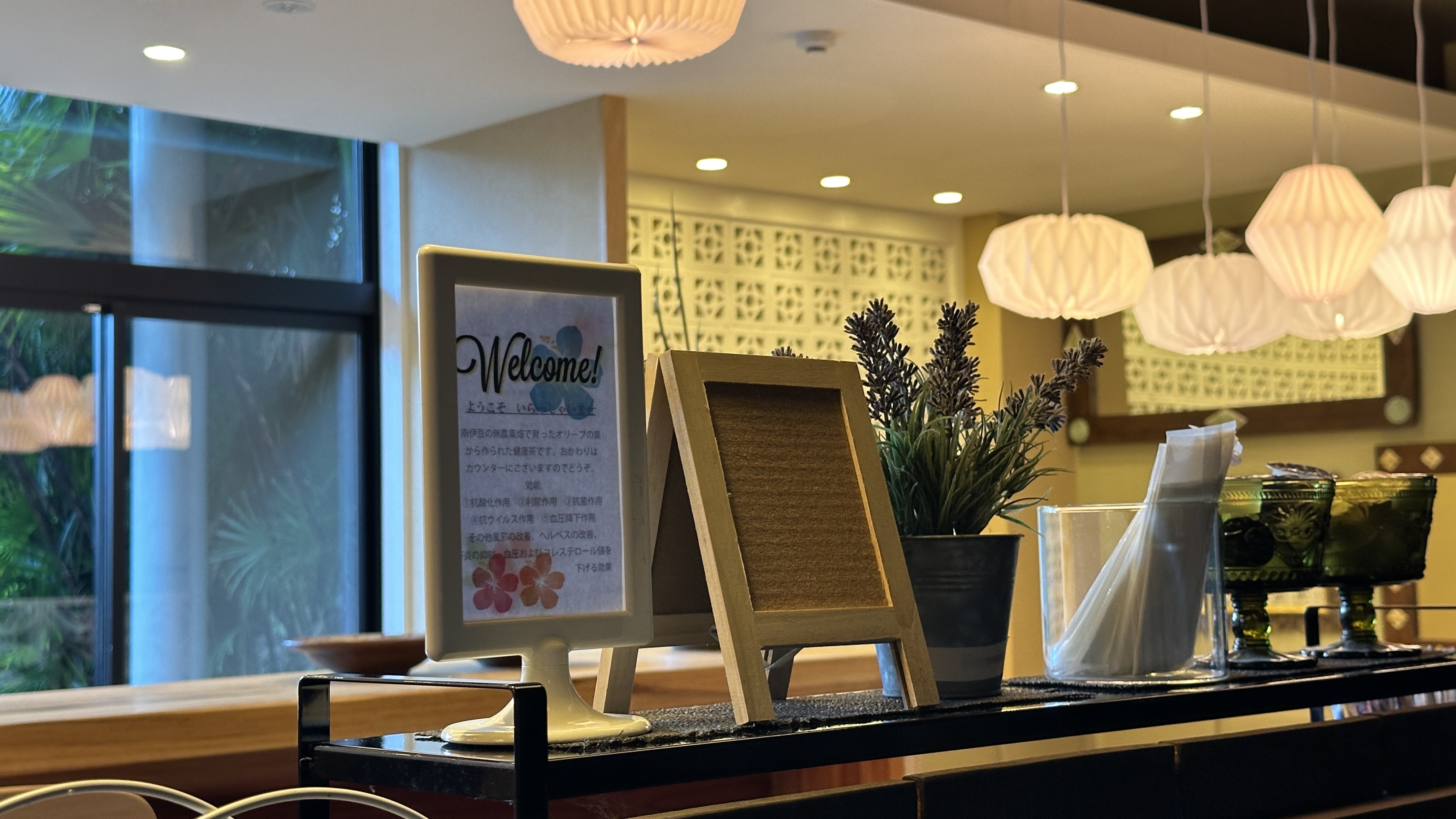 【ラウンジ】ウェルカムドリンクをご用意しております