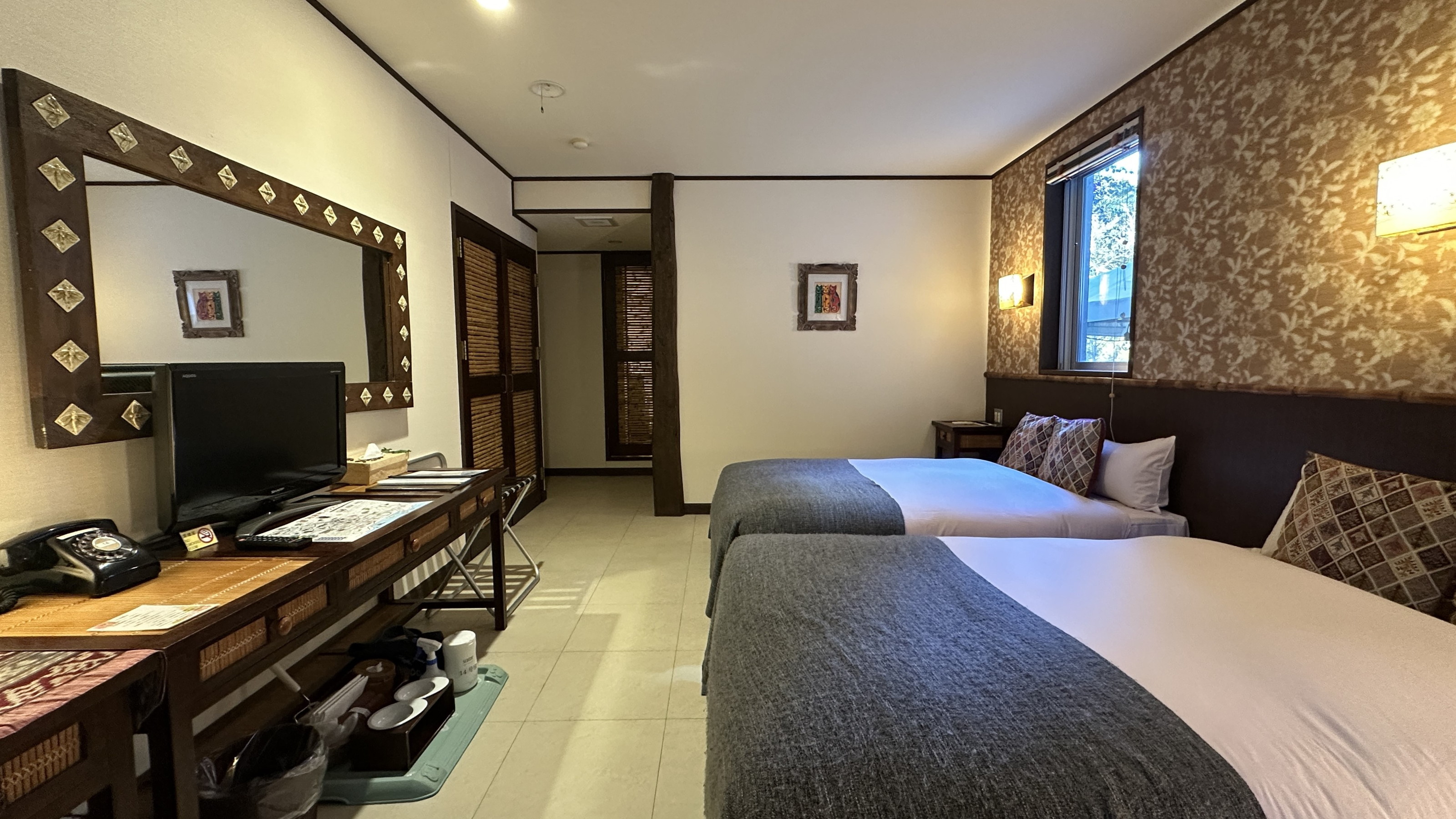 【スタンダードツイン】本館洋室／30平米◆セミダブル２台 ◆禁煙