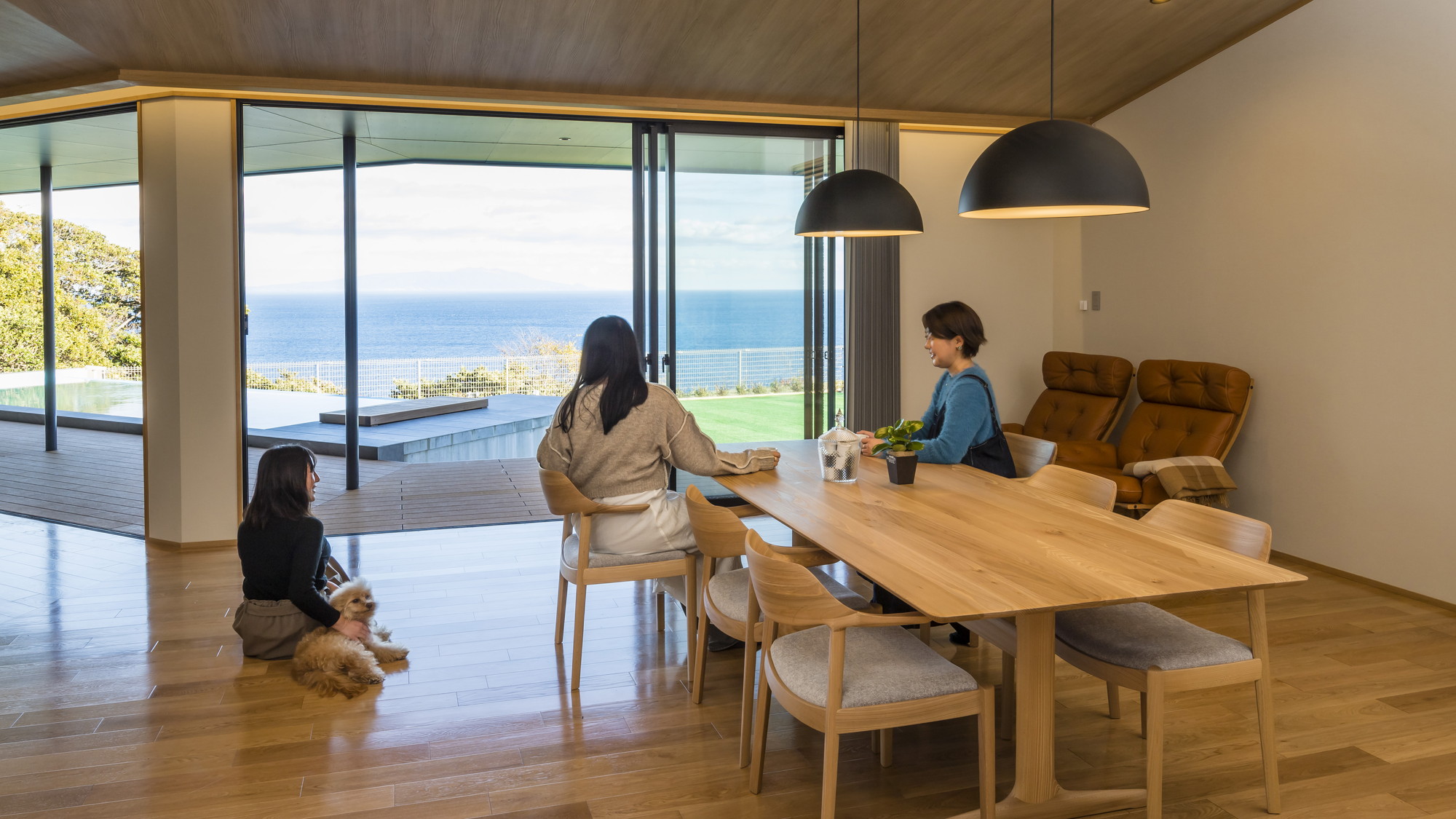 【別邸】海を臨むプールと温泉◆心ほどける海と空ULALA◆212平米