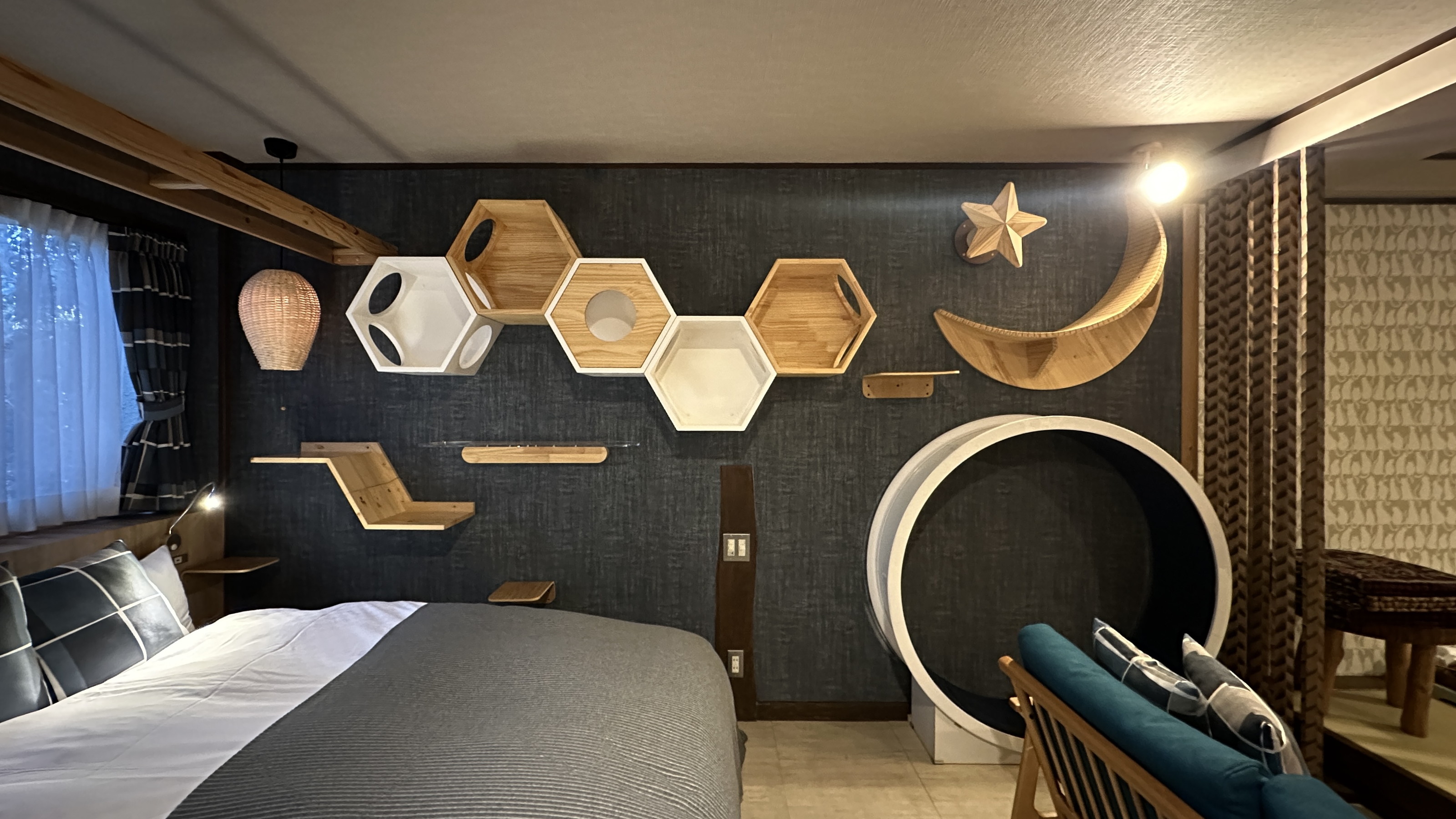 【キャットウォーク付わんにゃんルーム】本館洋室／40平米◆禁煙