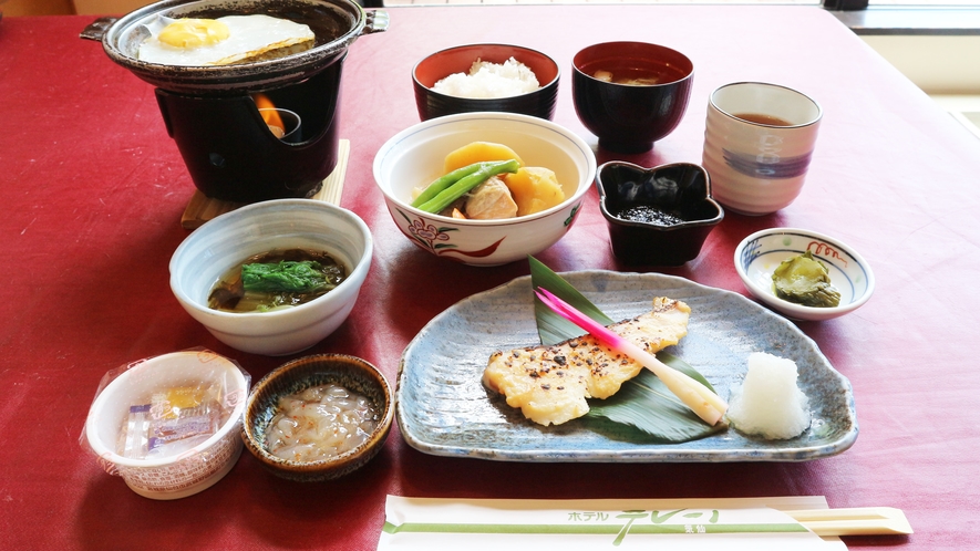 *【朝食一例】朝から沢山食べて、元気に1日を過ごしましょう！