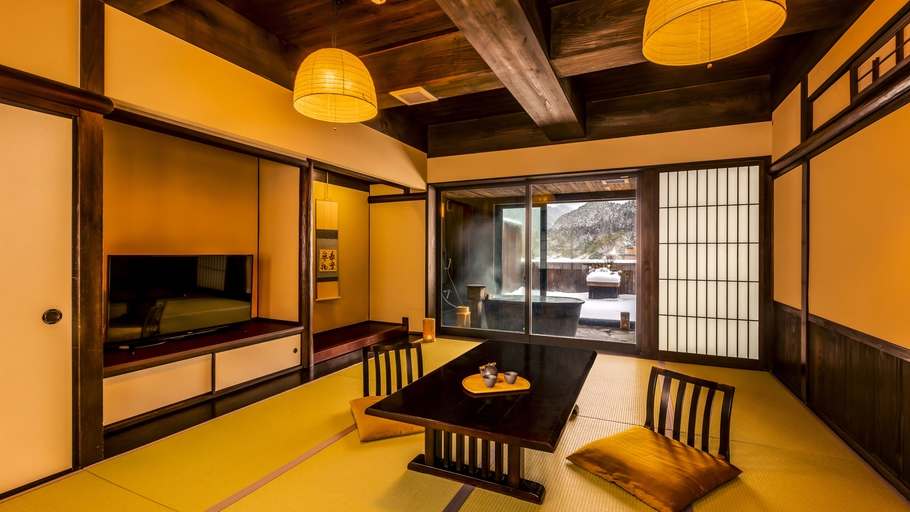 【禁煙】スイート和洋室ツイン「天空庵」展望風呂付