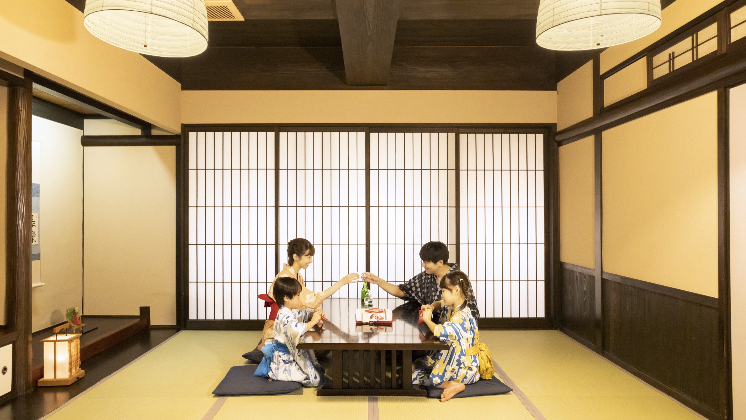 スイート和洋室ツイン「天空庵」展望風呂付