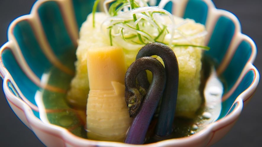 【お料理】那珂川の郷土料理、大根もち。大根のさっぱり感ともちもちした食感の組み合わせが新感覚。
