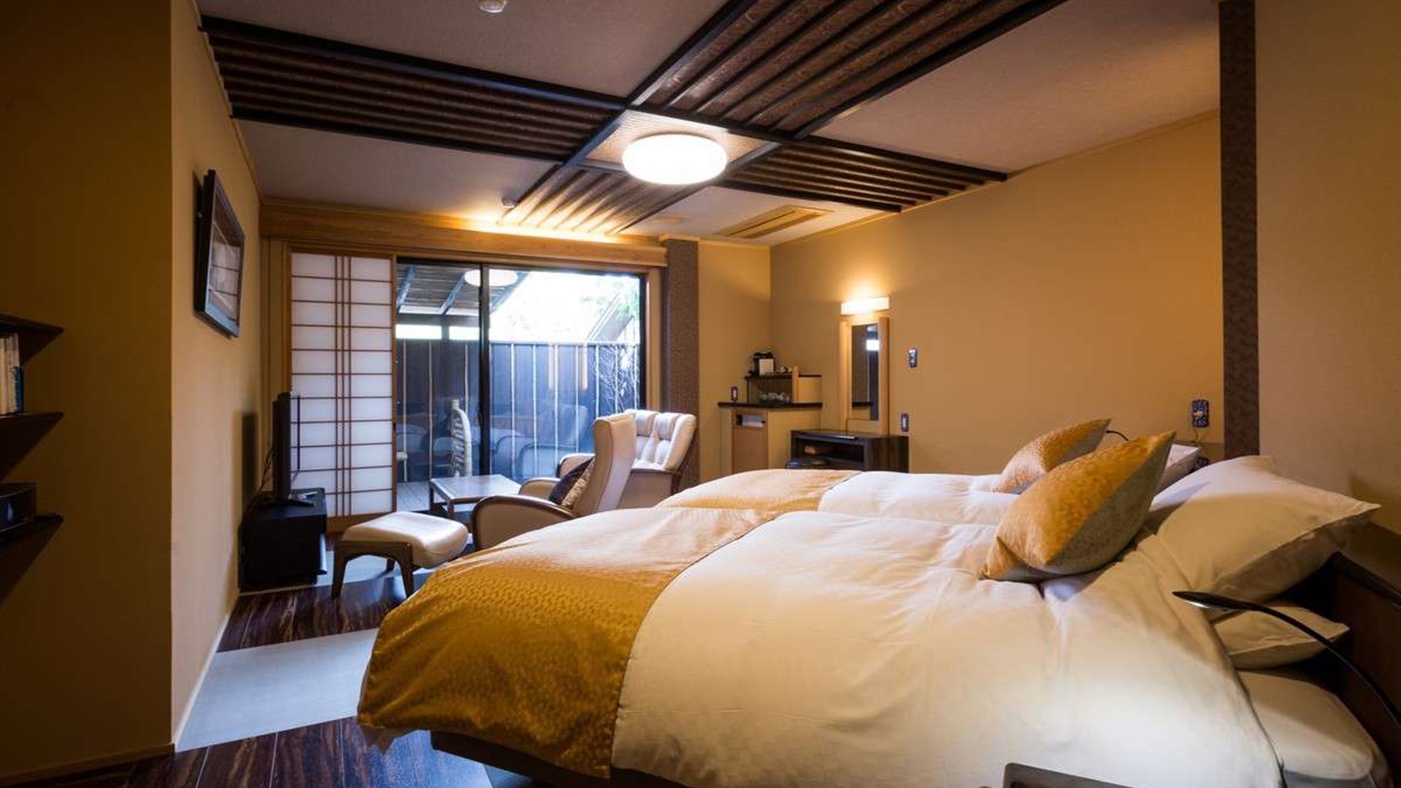 高千穂旅館 神仙(部屋(ベッドルーム))