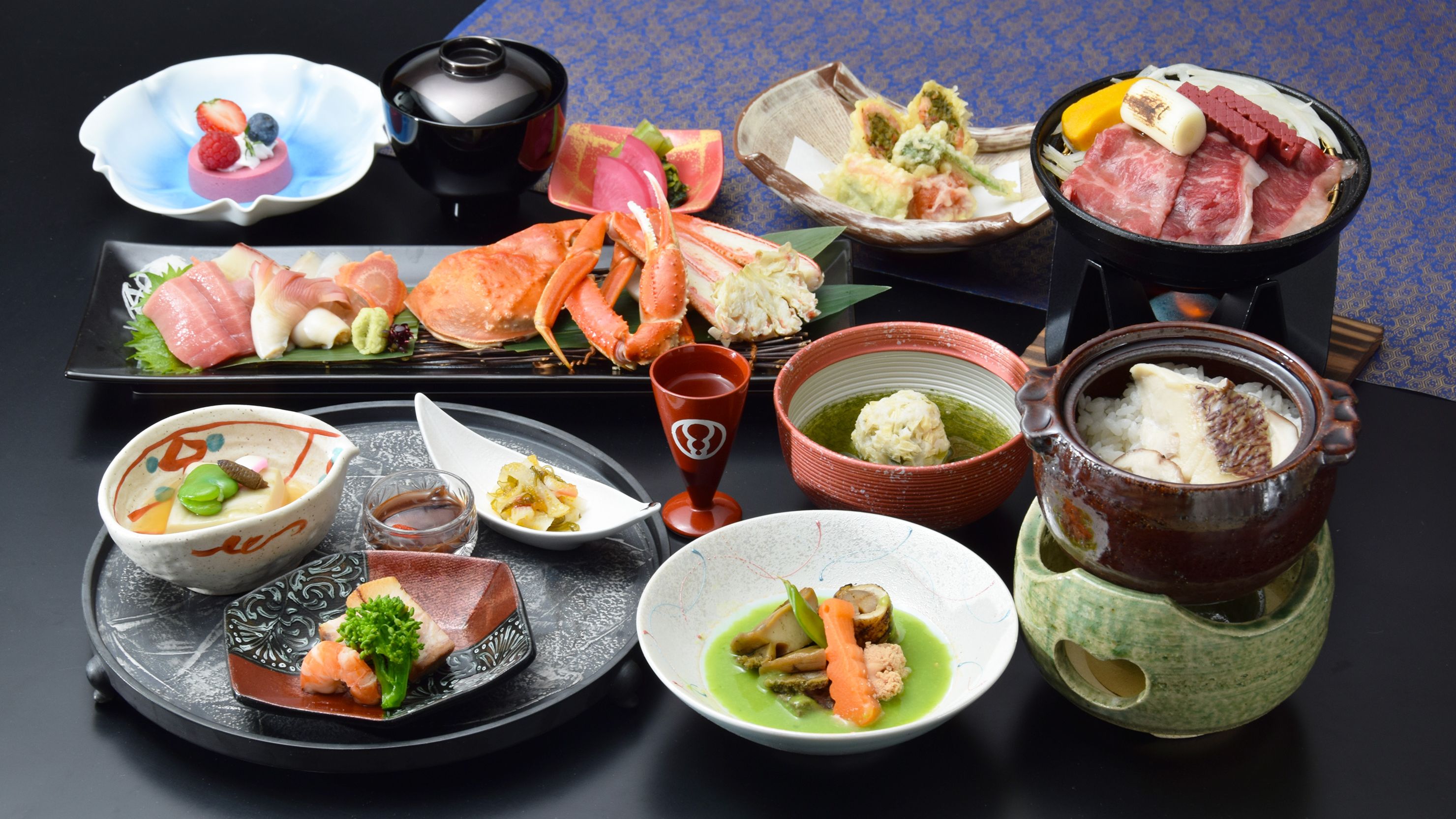 【ご夕食／湯の里（半個室）】特別御膳／2025年春の御献立（イメージ）