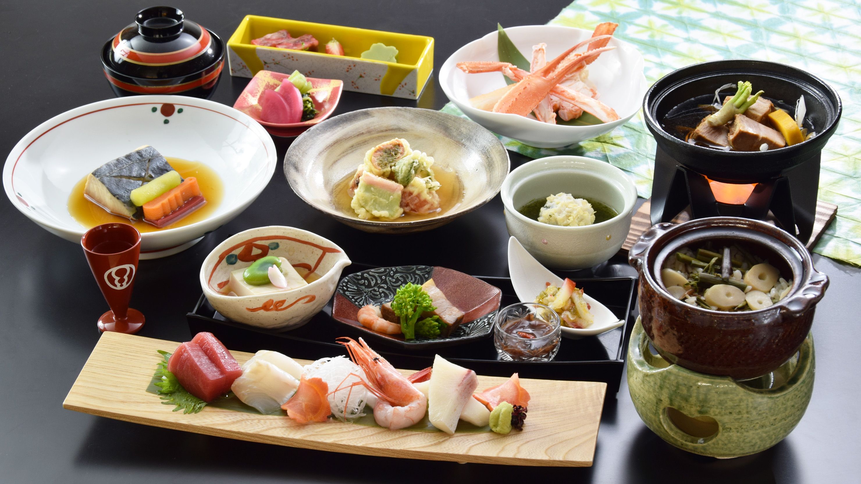 【ご夕食／お部屋食】季節の御膳／2025年春の御献立（イメージ）