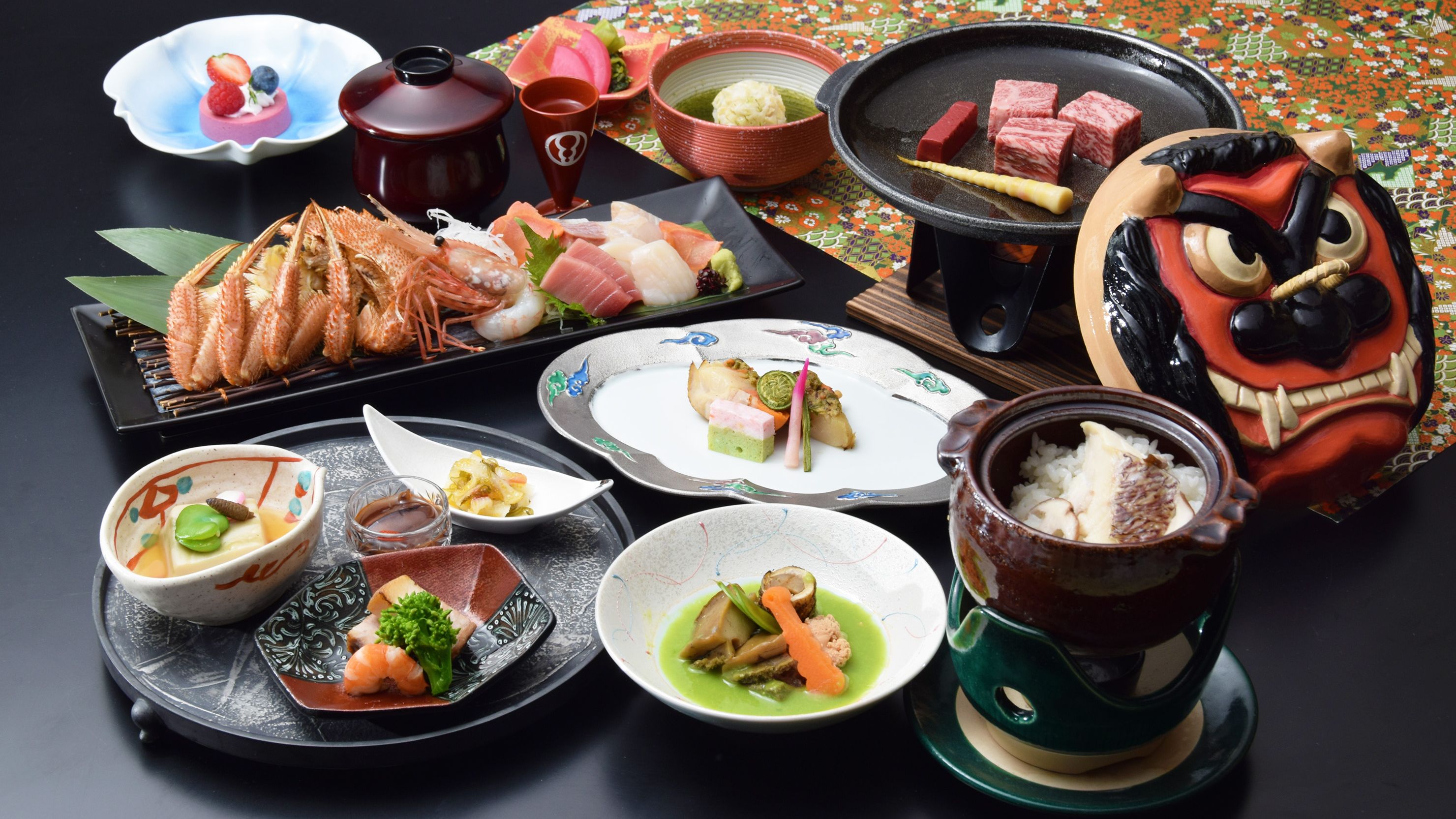【ご夕食／お部屋食】滝本御膳／2025年春の御献立（イメージ）