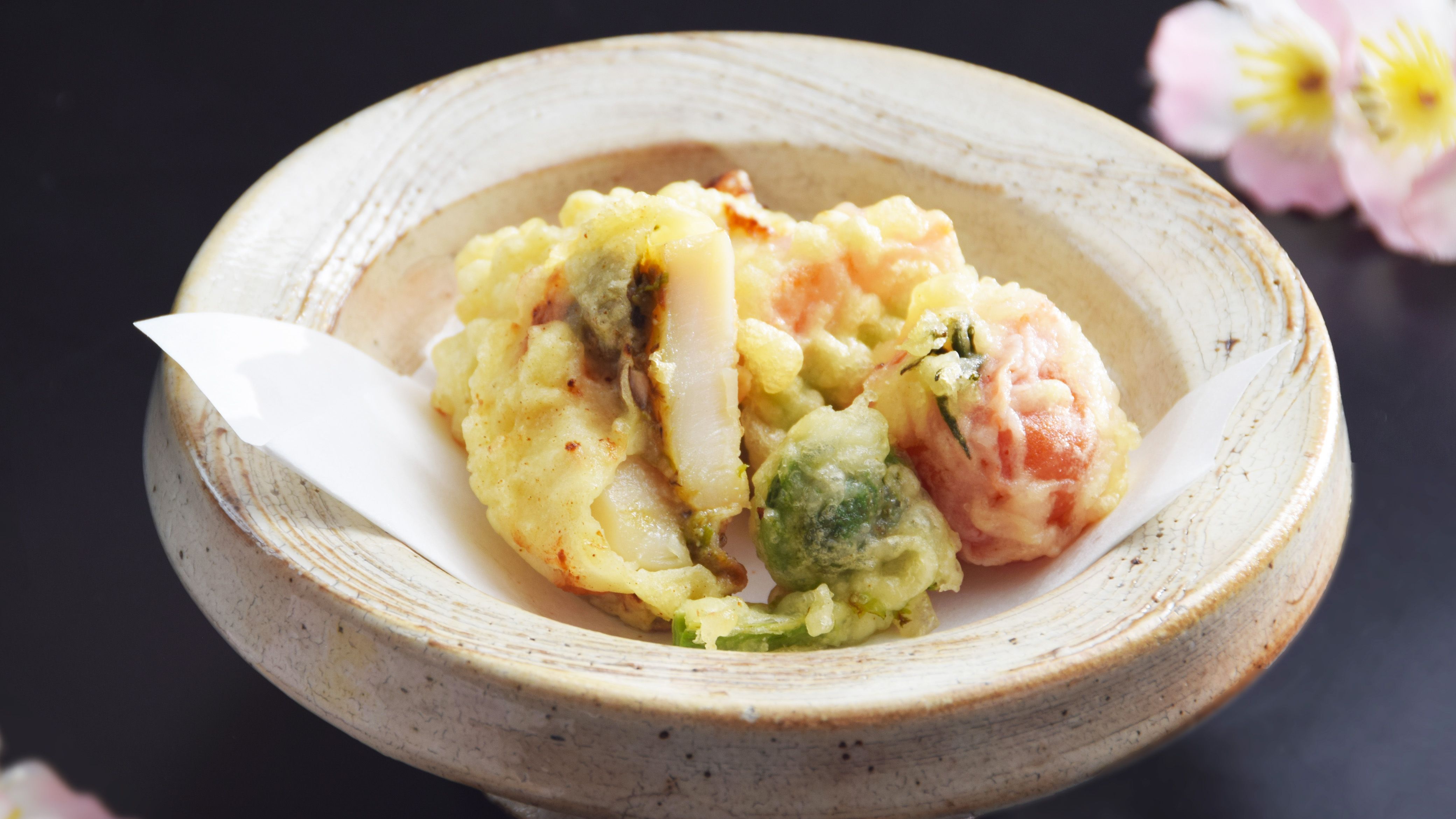 【ご夕食】ほたて蕗味噌けんちん揚げ／2025年春の御献立のご紹介（イメージ）