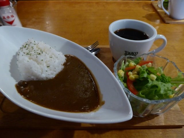 人気の朝食カレーセット