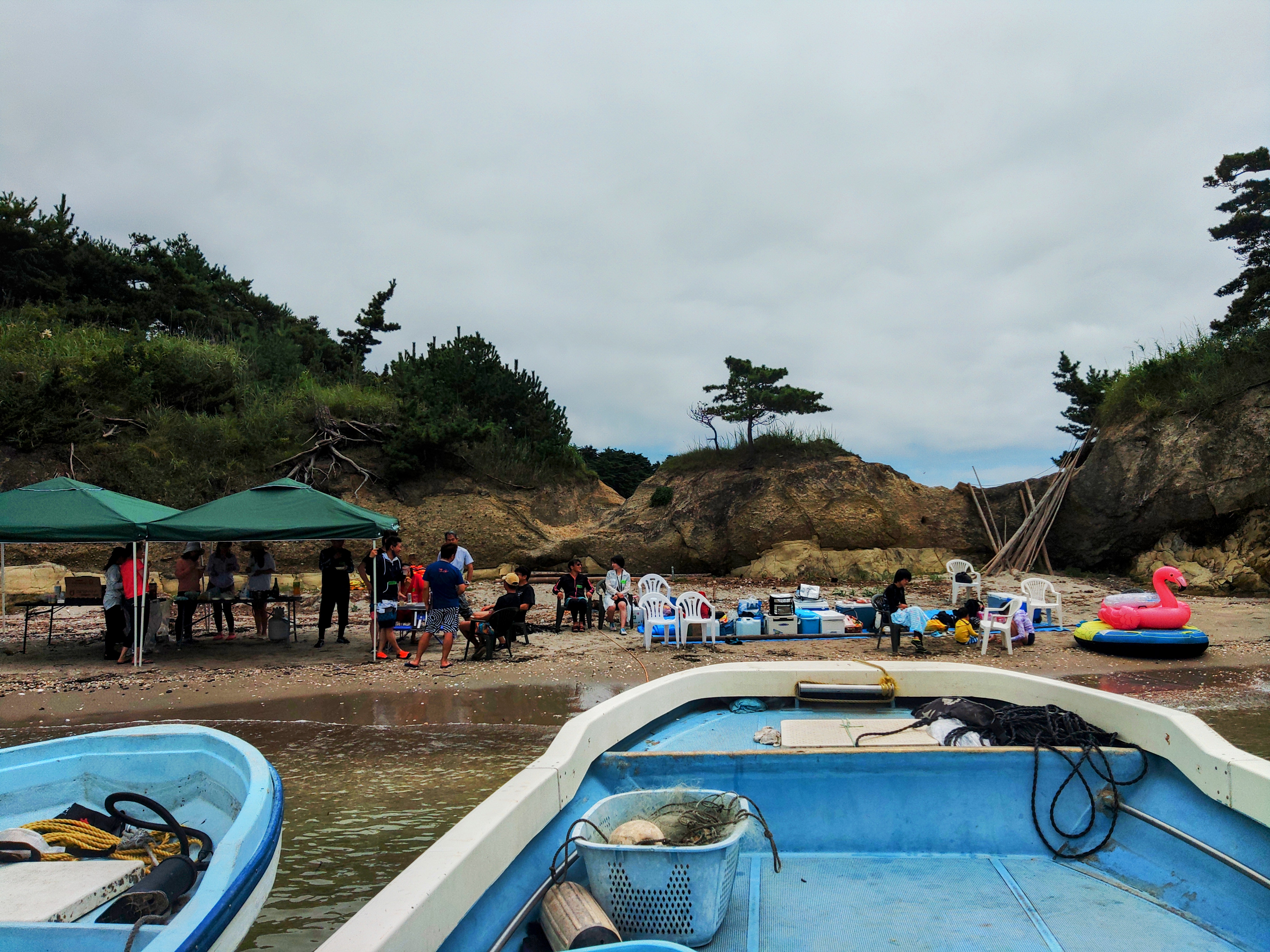 無人島海水浴