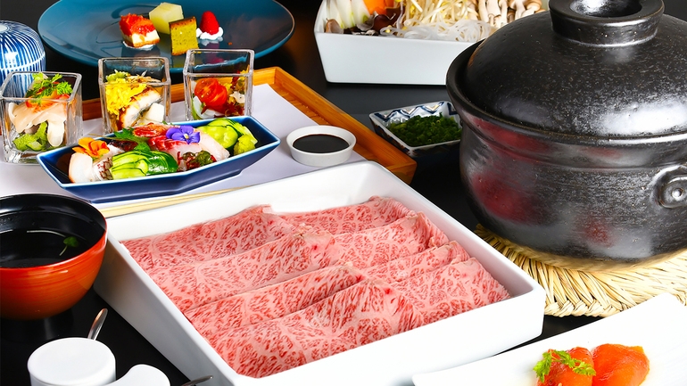 【遂に登場】佐賀牛しゃぶしゃぶ＆季節の土鍋ごはん御膳【夕食部屋食】