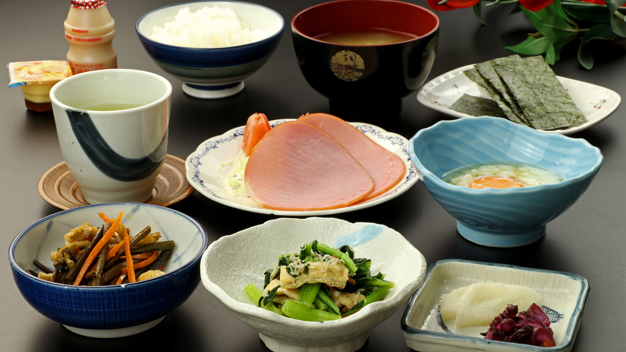 素朴な健康朝食