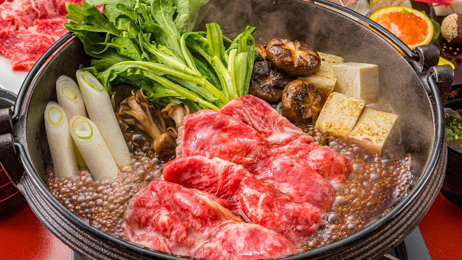 上州牛のすき焼き膳プラン（2026年６月30日まで）