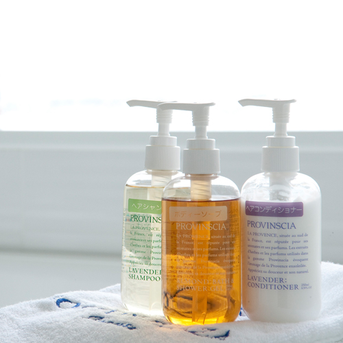 こだわりのアメニティーは使い心地の良い「プロヴァンシア」を採用！女性にもオススメ♪