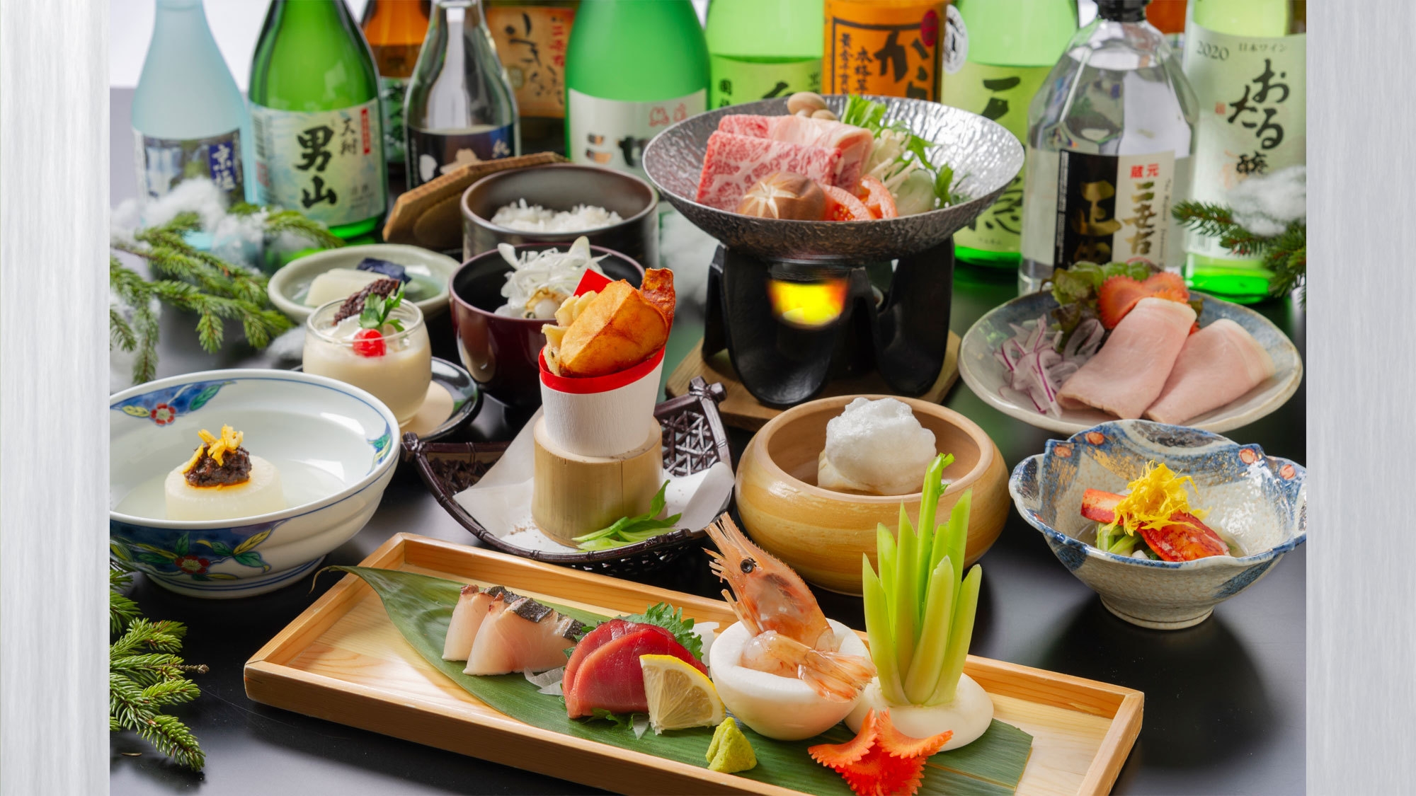 【温泉ソムリエの気分で温泉三昧｜冬季限定創作和食膳】＜湯めぐりパスポート付＞ 美肌の湯を楽しむ温泉旅