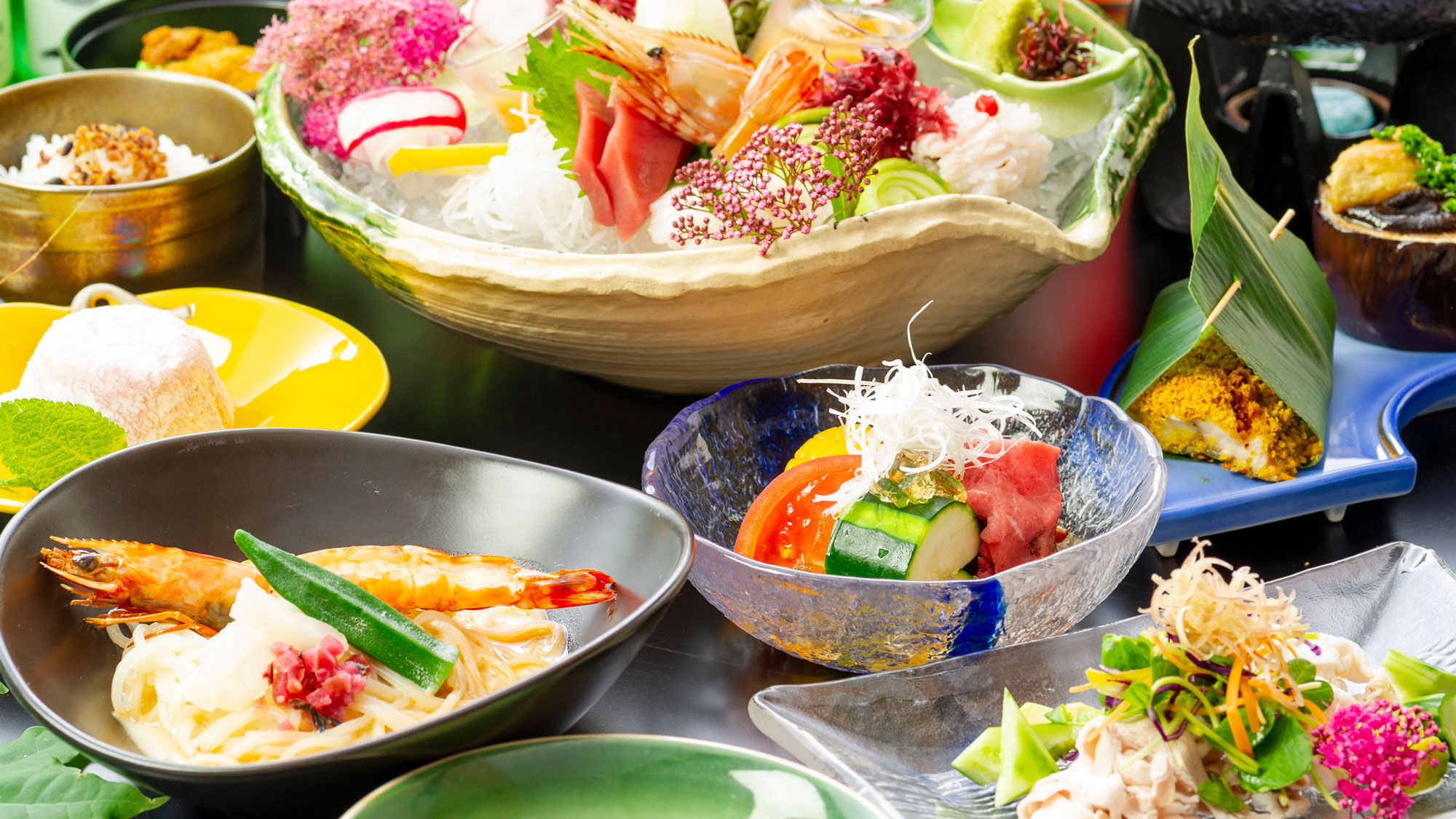 25年夏の【料理長おすすめいろは膳】一例