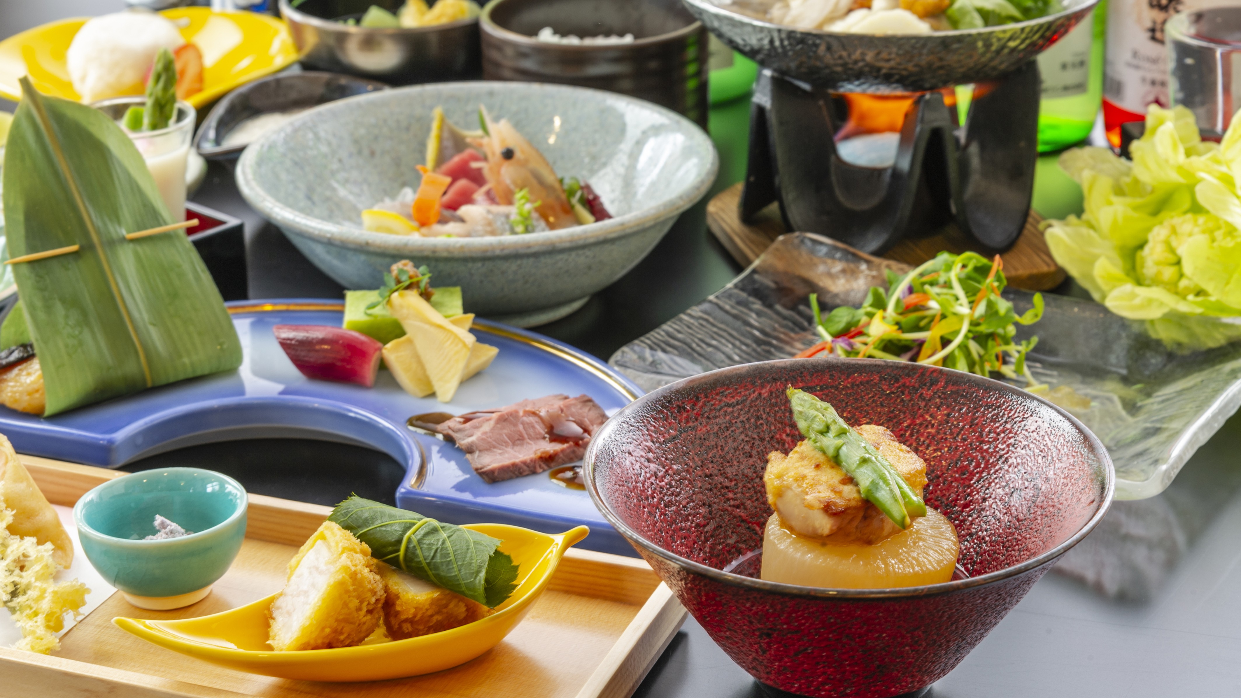 上級「いろは膳」／料理長厳選の特選素材で彩る、ワンランク上の和食膳をご用意します。（イメージ）