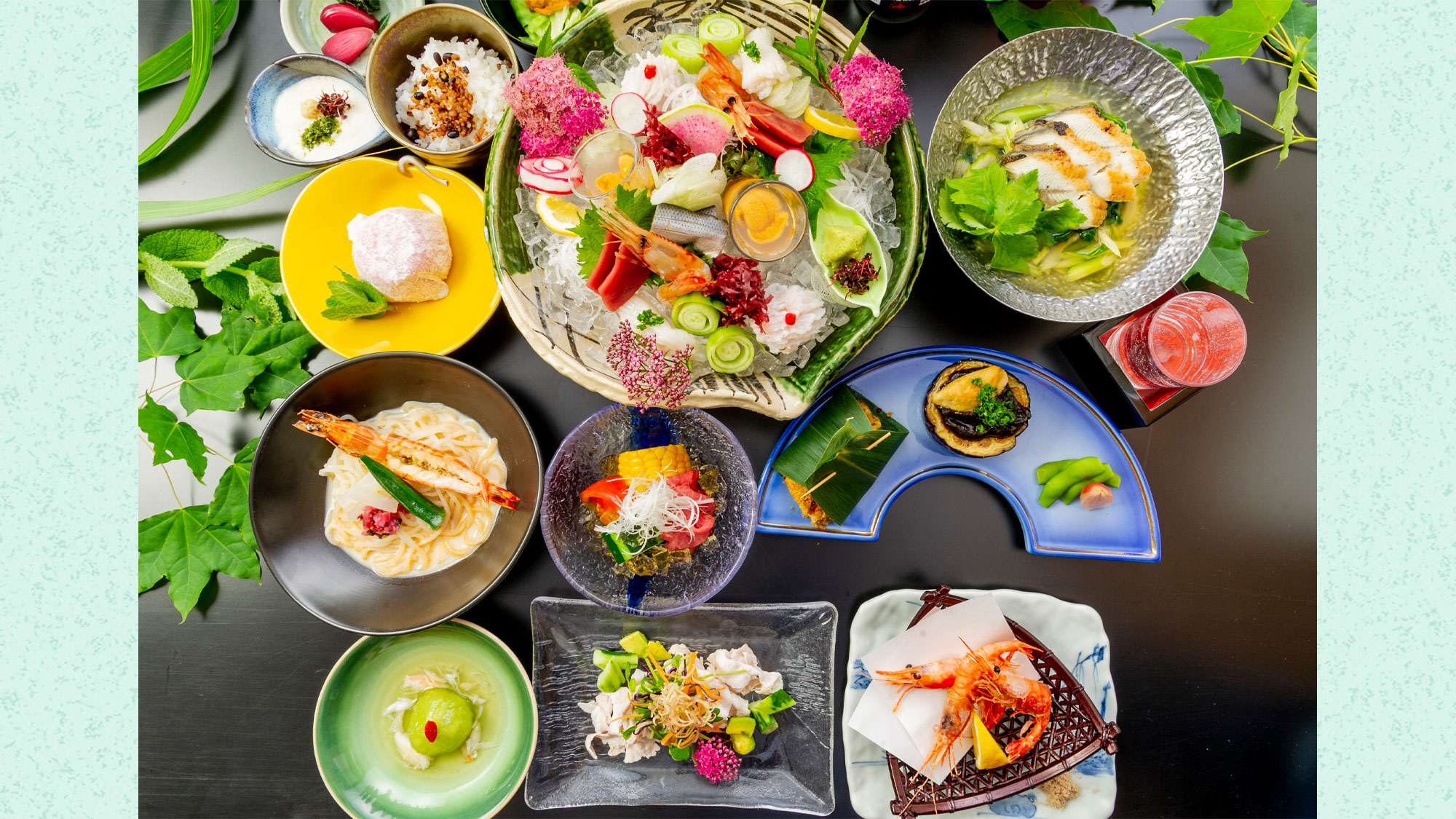25年夏の【料理長おすすめいろは膳】一例