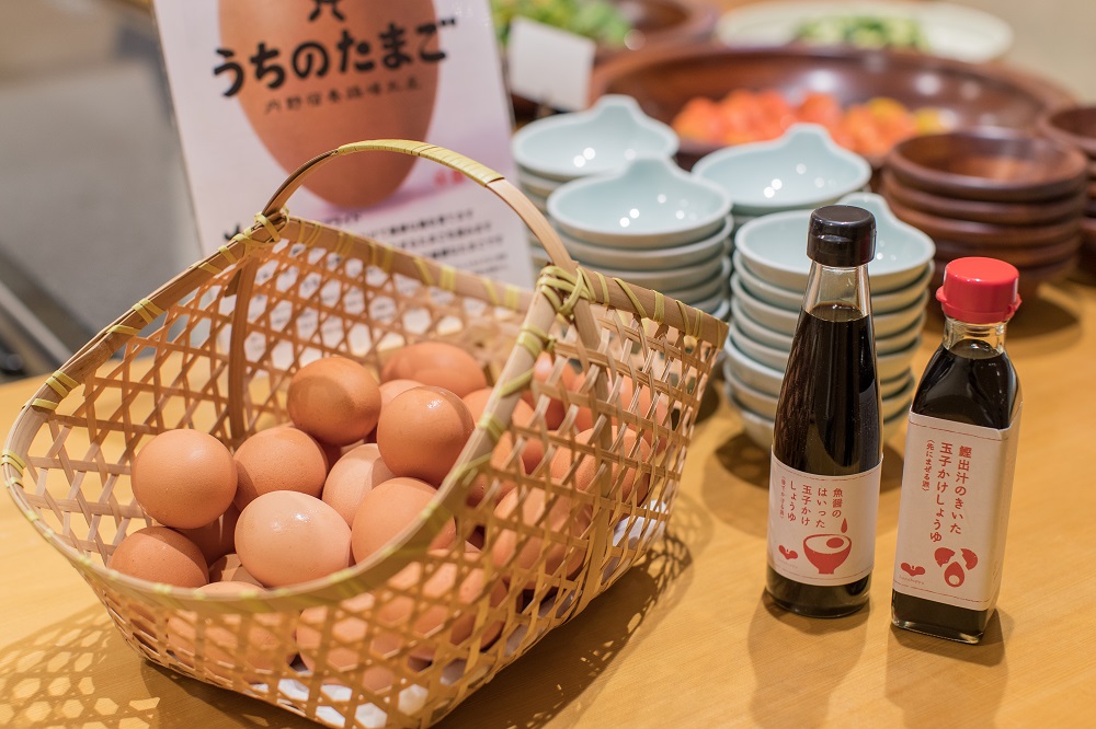 【朝食】うちのたまご　玉子かけ醤油