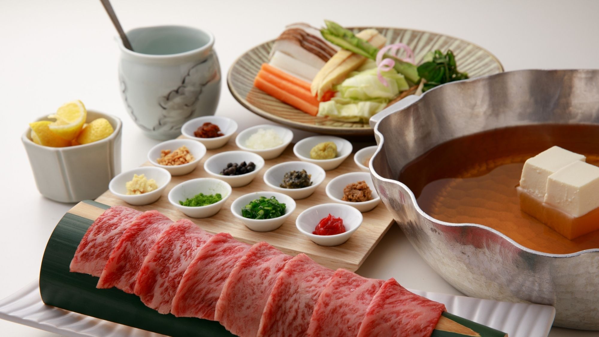 ◆夕食_春_温物おおいた和牛の鍋  
