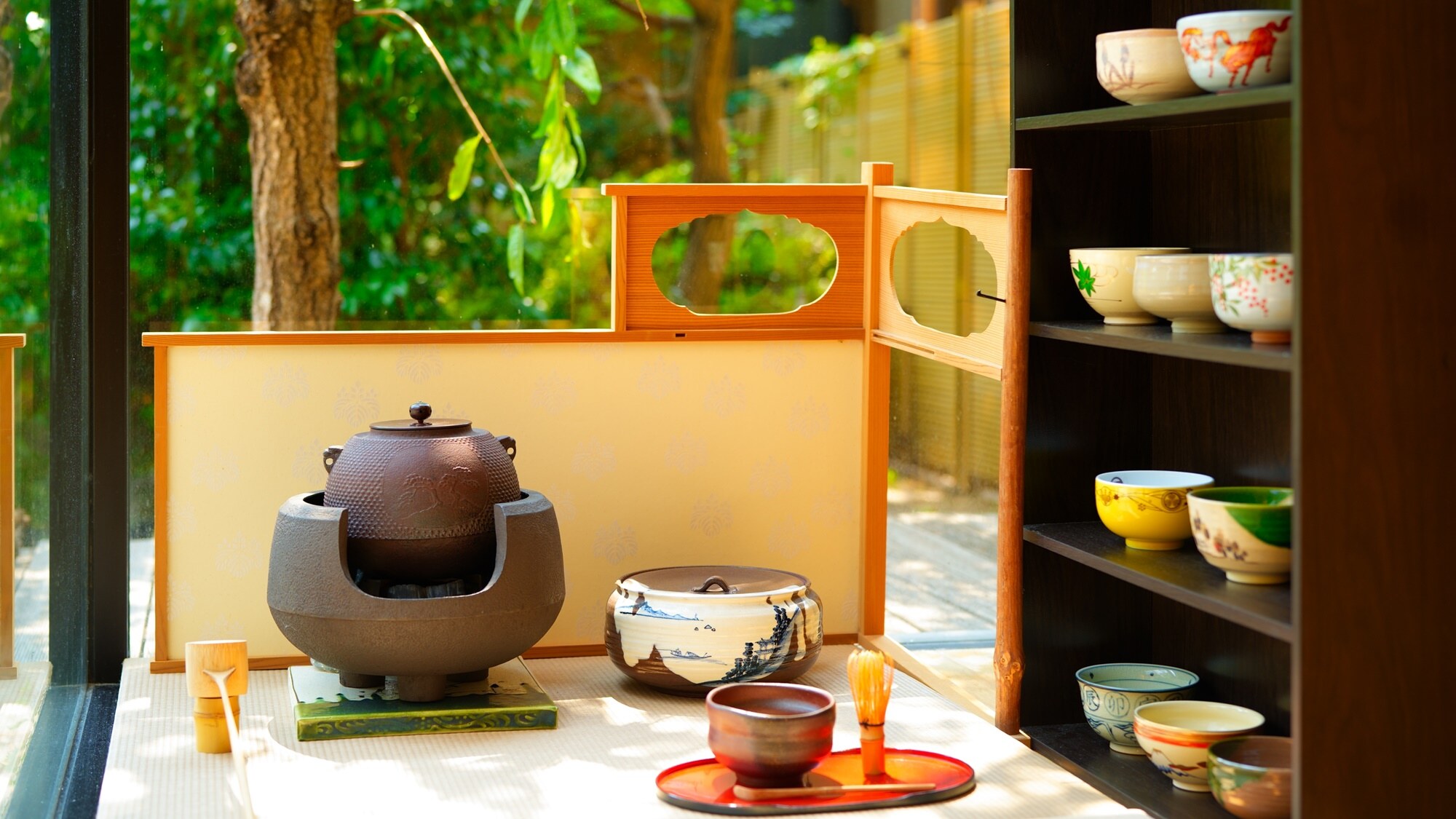 ■館内｜抹茶体験ブース