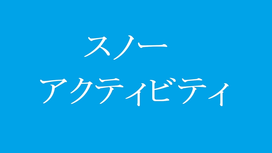 スノーアクティビティ