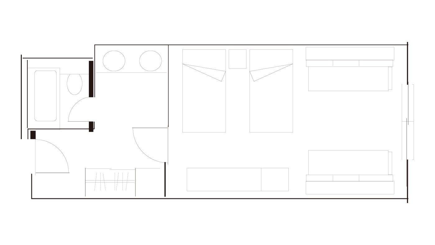 【本館ファミリールーム】レイアウト図