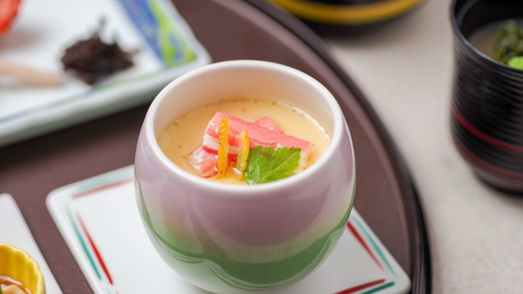 【万座会席】(2/6～3/21) 蟹入り茶碗蒸し